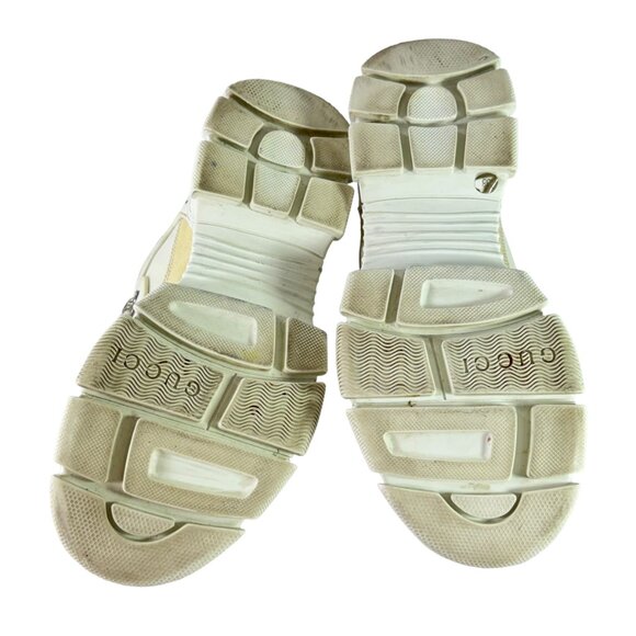 GUCCI White Leather & Mesh Flashtrek Women's Sneakers Made in Italy 38 - 8US - Picture 11 of 12